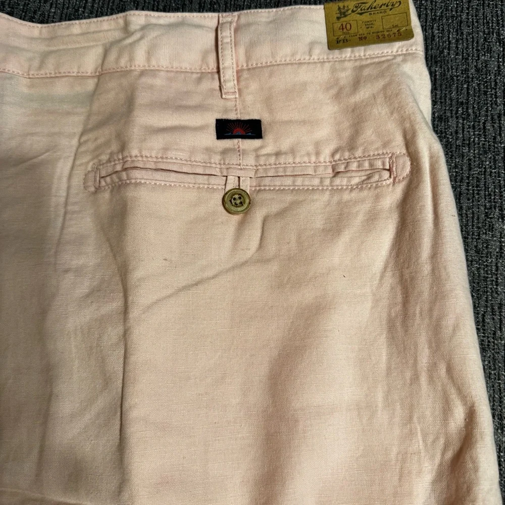 Faherty Malibu Linen & Cotton Chino Shorts